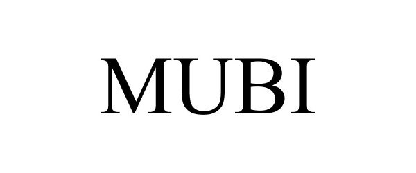Trademark Logo MUBI
