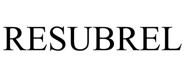 Trademark Logo RESUBREL