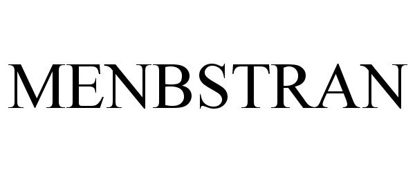 Trademark Logo MENBSTRAN