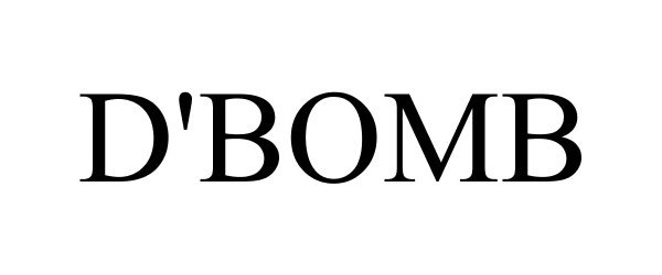 Trademark Logo D'BOMB