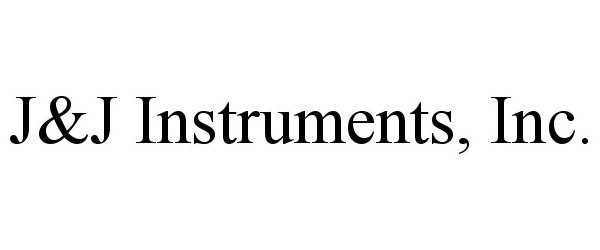 Trademark Logo J&amp;J INSTRUMENTS, INC.