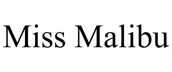 Trademark Logo MISS MALIBU