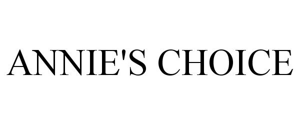 Trademark Logo ANNIE'S CHOICE