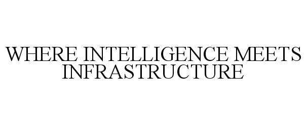  WHERE INTELLIGENCE MEETS INFRASTRUCTURE