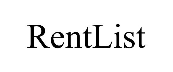 Trademark Logo RENTLIST