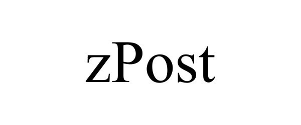 Trademark Logo ZPOST
