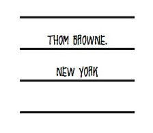 Trademark Logo THOM BROWNE NEW YORK