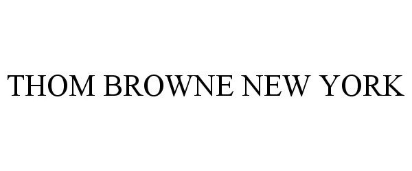 Trademark Logo THOM BROWNE NEW YORK