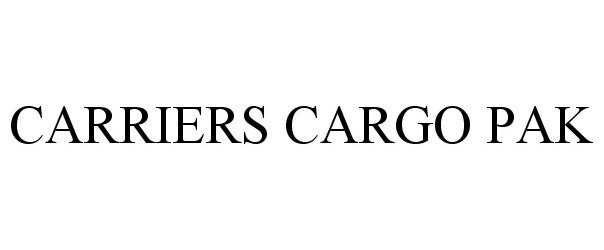 Trademark Logo CARRIERS CARGO PAK