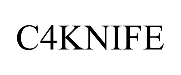 Trademark Logo C4KNIFE