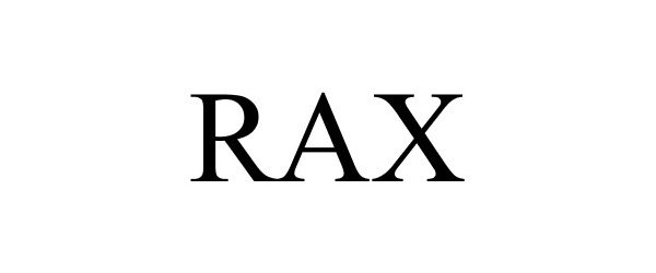 Trademark Logo RAX