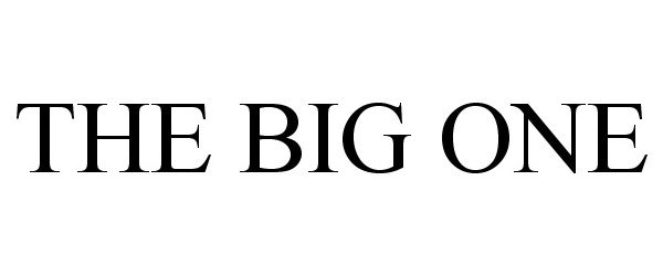 Trademark Logo THE BIG ONE