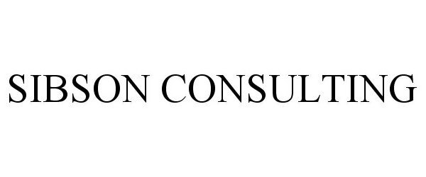  SIBSON CONSULTING