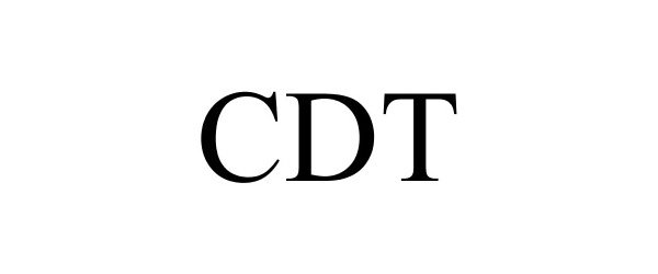 Trademark Logo CDT
