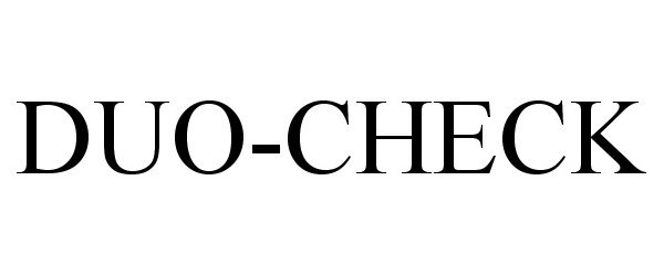 Trademark Logo DUO-CHECK