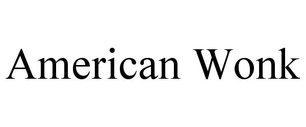 Trademark Logo AMERICAN WONK