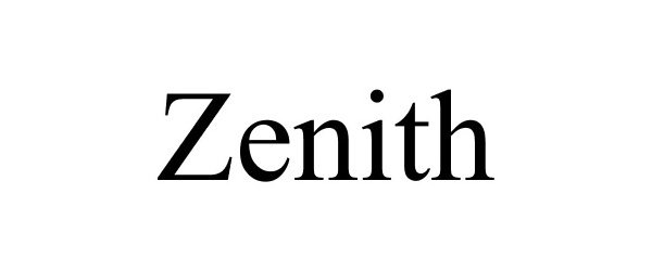 Trademark Logo ZENITH