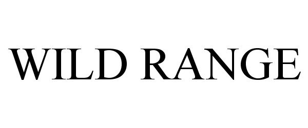 Trademark Logo WILD RANGE