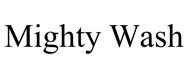 Trademark Logo MIGHTY WASH