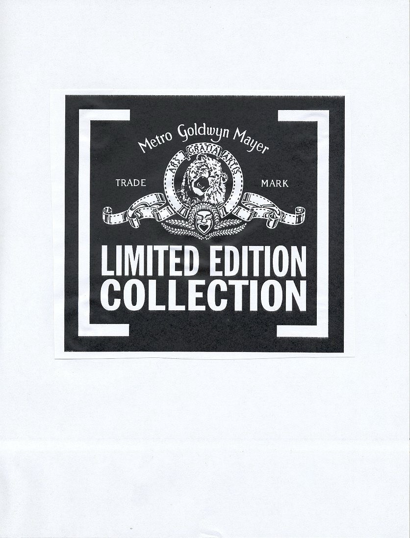  LIMITED EDITION COLLECTION METRO GOLDWYN MAYER TRADE MARK ARS GRATIA ARTIS