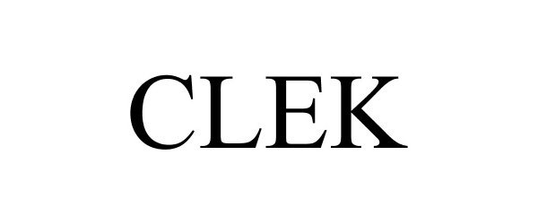 Trademark Logo CLEK