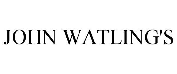  JOHN WATLING'S