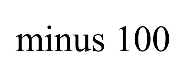 Trademark Logo MINUS 100