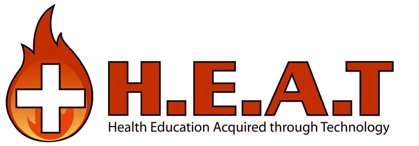 Trademark Logo H.E.A.T HEALTH EDUCATION ACQUIRED THROUGH TECHNOLOGY