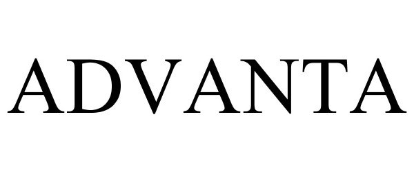 Trademark Logo ADVANTA