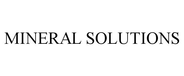 MINERAL SOLUTIONS