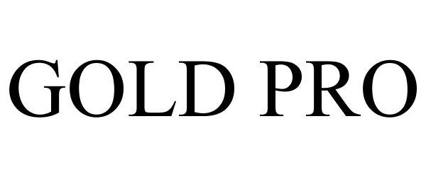 Trademark Logo GOLD PRO