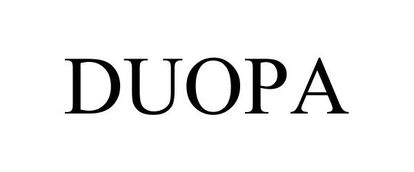 Trademark Logo DUOPA