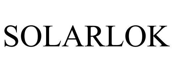 Trademark Logo SOLARLOK