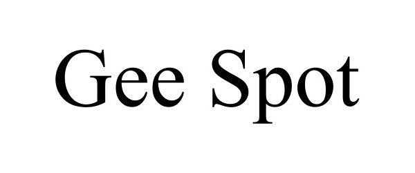 Trademark Logo GEE SPOT