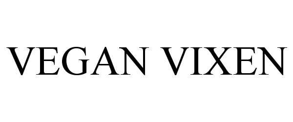 Trademark Logo VEGAN VIXEN