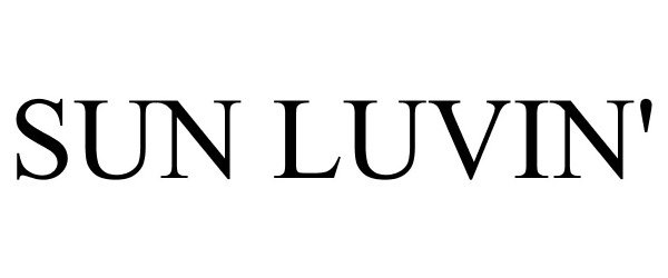 Trademark Logo SUN LUVIN'