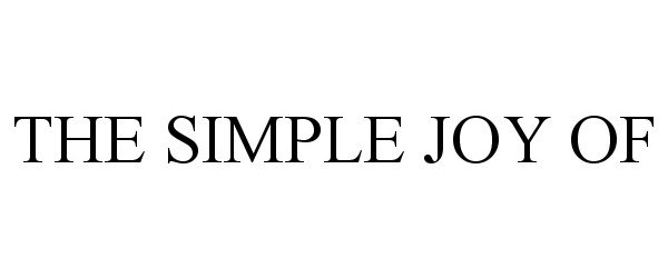  THE SIMPLE JOY OF