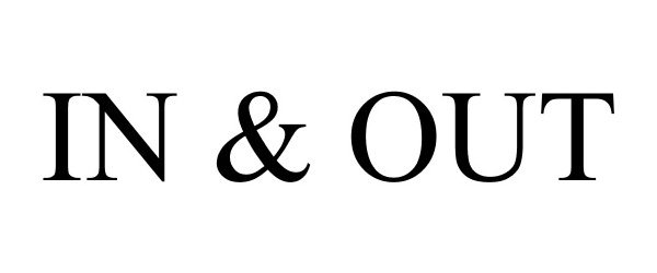 Trademark Logo IN &amp; OUT