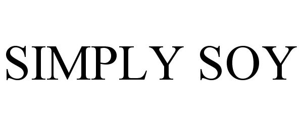 Trademark Logo SIMPLY SOY