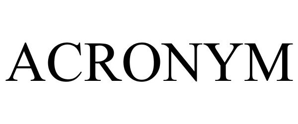 Trademark Logo ACRONYM