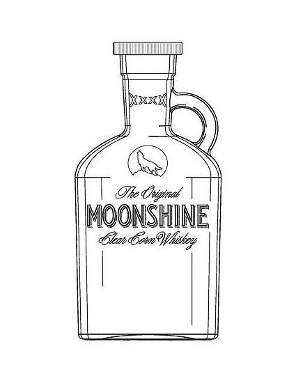 Trademark Logo MOONSHINE THE ORIGINAL CLEAR CORN WHISKEY XXXX