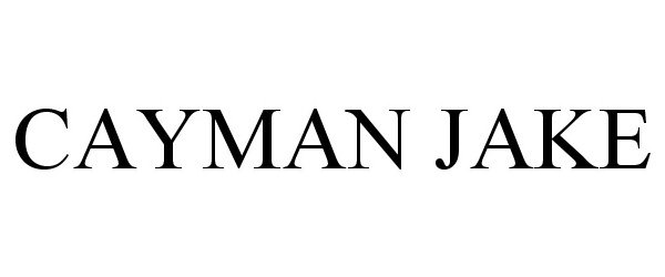 Trademark Logo CAYMAN JAKE