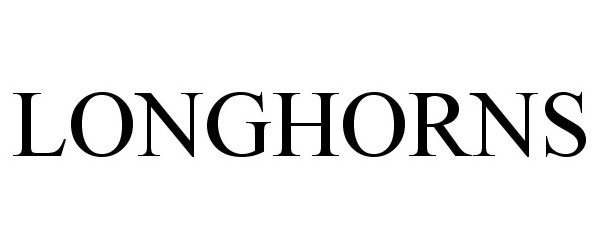 Trademark Logo LONGHORNS