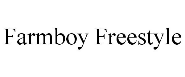 Trademark Logo FARMBOY FREESTYLE