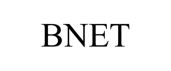 Trademark Logo BNET