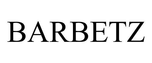 Trademark Logo BARBETZ