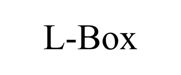 Trademark Logo L-BOX