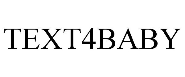Trademark Logo TEXT4BABY