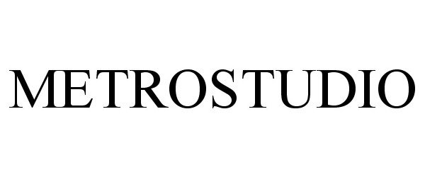 Trademark Logo METROSTUDIO