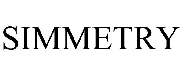 Trademark Logo SIMMETRY